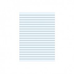 10un Caderno Papel Tipo Almaco A4 5Fls s/Margem 25 Linhas Az