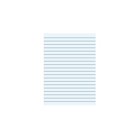 10un Caderno Papel Tipo Almaco A4 5Fls s/Margem 25 Linhas Az