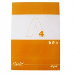 Bloco Recarga Gold A4 Liso 60gr 80 Folhas 4 Furos / Papeis e