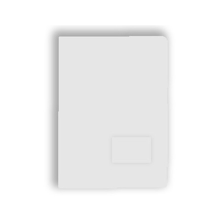 10un Pasta Plastico c/Bolsa/Visor A4 (321A) Opaco Branco-1un