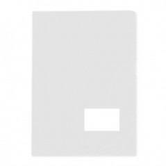 10un Pasta Plastico Liso c/Bolsa Visor A4 (321A) Polipropile