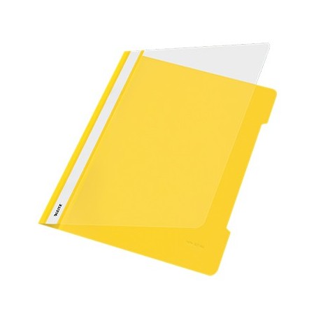 Classificador Plastico Capa Transp. Leitz 4191 Amarelo 25 un
