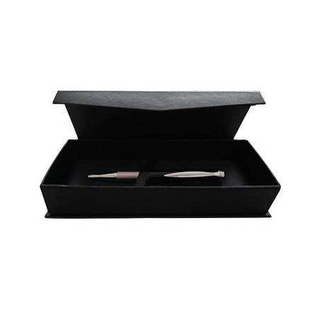 Esferografica Telescopica com estojo corpo Preto / Escrita e