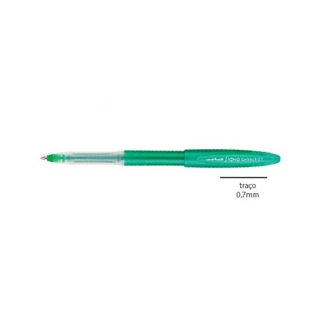 Esferografica Uni Ball Gelstick UM-170 0,7mm Verde Cx 12 / E