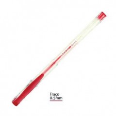 12un Esferografica Gel 0,5 Epene EP08-0011C Vermelho-1un