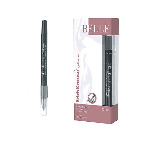 Esferografica Gel EK Belle 0,5mm Preto - 1unid / Escrita e D