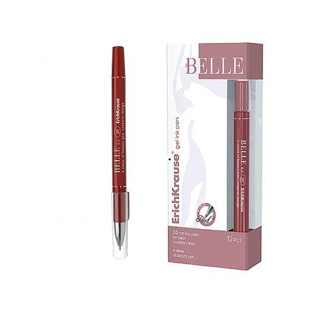 Esferografica Gel EK Belle 0,5mm Vermelho - 1unid / Escrita