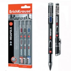 Esferografica Gel EK Megapolis 0,5mm Blister 3 Cores / Escri