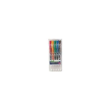 Esferografica Jell-Zone Gel 0,7mm 5 Cores Pvc Set / Escrita