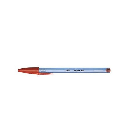 Esferografica Ball Point BIC Cristal Soft vermelho Cx 50un /