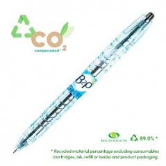 10un Esferografica Gel Pilot B2P BG 0,4mm Retractil Preto 1u