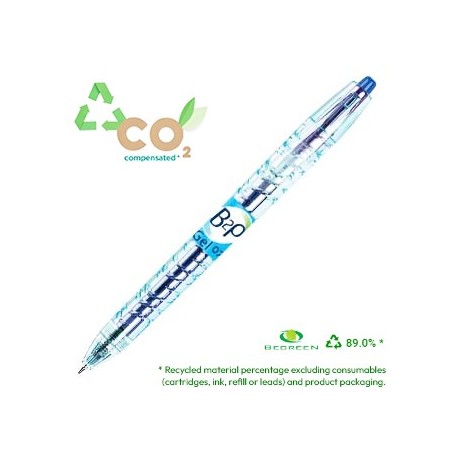 10un Esferografica Gel Pilot B2P BG 0,7mm Retractil Azul 1un