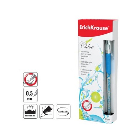 Esferografica EK Chloe 0,5 Azul Cx12 / Escrita e Desenho / E