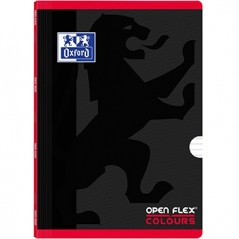 2un Caderno Agrafado A4 Pautado Colours Openflex Vermelho 1u