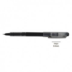 50un Marcador Needle Point Roller 0.3mm Preto -1un / Escrita