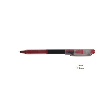 50un Marcador Needle Point Roller 0.3mm Vermelho -1un / Escr