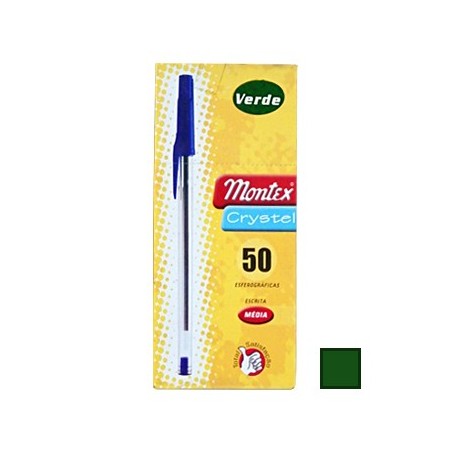 50un Esferografica Cristal 2000 Verde 1un / Escrita e Desenh