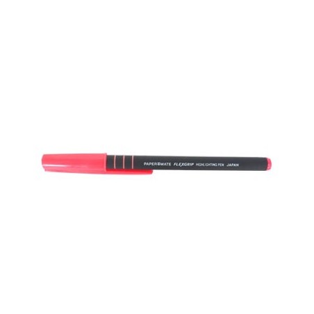 Marcador Fluor. Paper Mate Flex Grip Ponta Bizelada Rosa / E