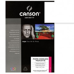 Papel Canson Infinity Photo HighGloss Prem RC A3+ 315g 25Fls