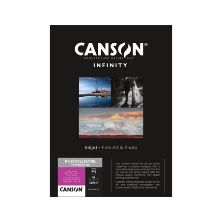 Papel Canson Infinity PhotoLustre Premium RC A4 310gr 25Fls