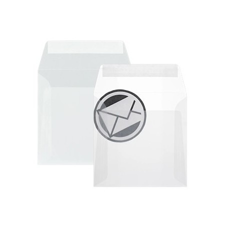 Envelope Papel Vegetal Transp.92gr 170x170 Pala Recta Pack25
