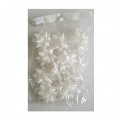 Lacos Adesivos p/Embrulhos 19mm Branco 10un / Papeis e Trans