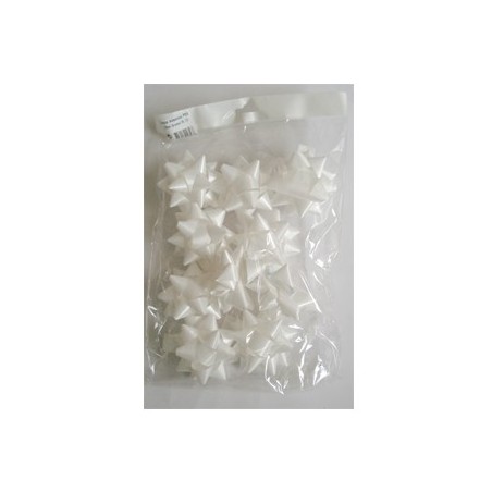 Lacos Adesivos p/Embrulhos 19mm Branco 10un / Papeis e Trans