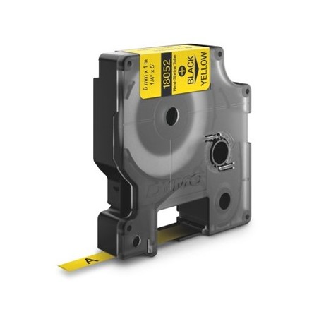 Tubo Termorrectractil Dymo Rhino 6mmx1,5m Amarelo/Preto / Ti