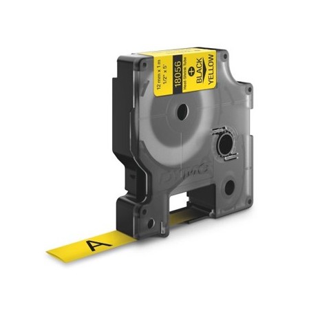 Tubo Termorrectractil Dymo Rhino 12mmx1,5m Amarelo/Preto / T