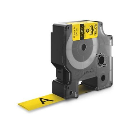 Tubo Termorrectractil Dymo Rhino 19mmx1,5m Amarelo/Preto / T