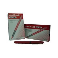 Marcador Uniball  Grip UB245 0,5mm Vermelho Cx 12un - Roller