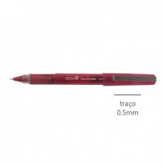 12un Marcador Needle Point Roller 0,5mm Vermelho - 1un / Esc