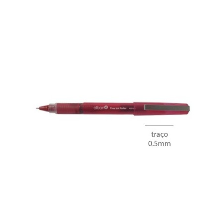 12un Marcador Needle Point Roller 0,5mm Vermelho - 1un / Esc