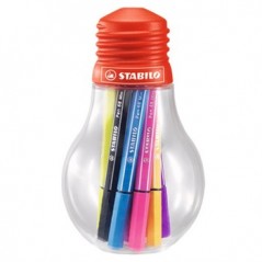 Marcador Medio 1,0mm Stabilo Pen 68 emb. lampada 12 cores /