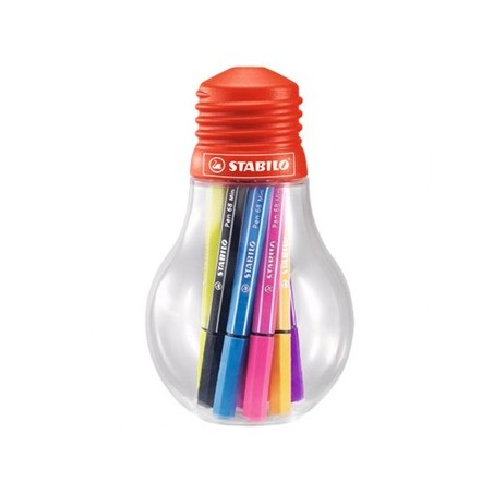 Marcador Medio 1,0mm Stabilo Pen 68 emb. lampada 12 cores /