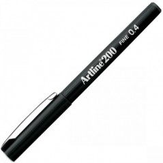 Marcador Fino 0.4mm Artline 200 Preto Cx 12un / Escrita e De