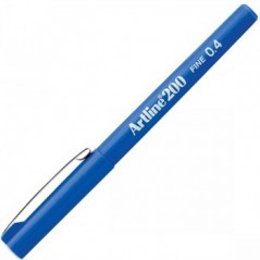 Marcador Fino 0.4mm Artline 200 Azul Cx 12un / Escrita e Des