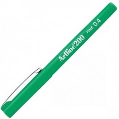 Marcador Fino 0.4mm Artline 200 Verde Cx 12un / Escrita e De