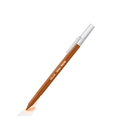 10un Marcador Feltro Medio 0.5mm Sketch Line 1un Castanho /