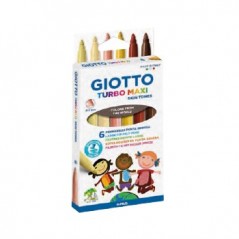 Marcador Feltro Giotto Turbo Maxi Skin Tones 6 cores
