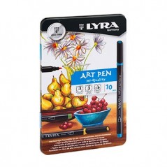 Marcador Lyra Hi-Quality Art Pen Cx Metal 10un / Artes e Des
