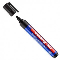 Marcador Fino Edding 30 Preto p/Sacos Colheita Sangue PVC 1u