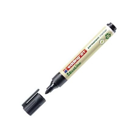 Marcador Permanente Grosso Edding 21 Ecoline Preto 1un