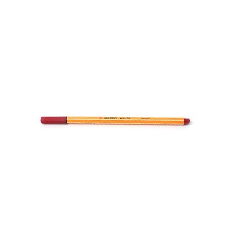 Marcador Fino 0,4mm Stabilo Fineliner Point 88 Vermelho Cx10