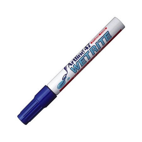 Marcador p/Superficies Molhadas Artline 47 Azul-1un / Escrit