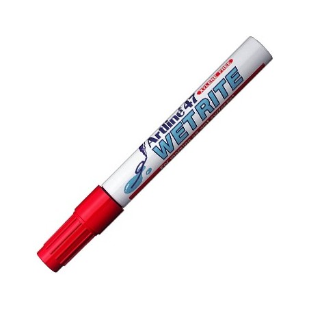 Marcador p/Superficies Molhadas Artline 47 Vermelho-1un / Es