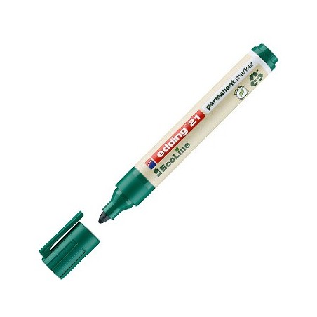 2un Marcador Permanente Grosso Verde 1,5-3mm Edding e-21 1un