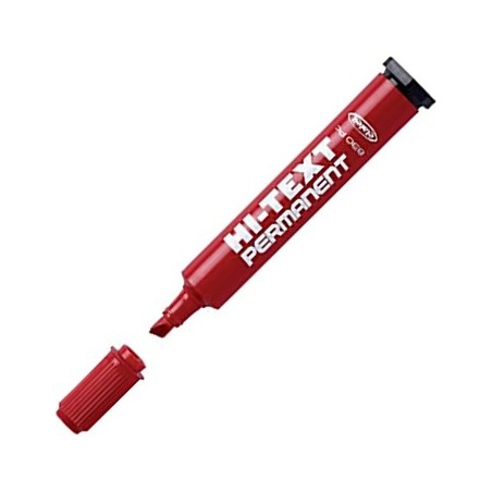 12un Marcador Grosso 4,5mm Hi-Text Marker 830PC Vermelho - 1