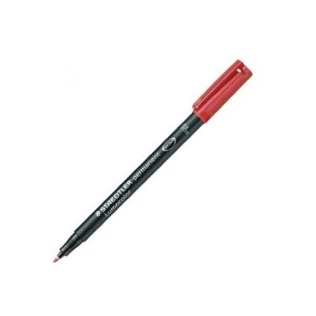 10un Marcador Perm. Fino Lumocolor Special 318F Vermelho