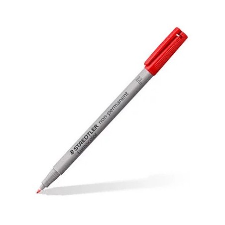 10un Marcador Nao Perm. Fino Lumocolor 0.6mm 316-2 Vermelho